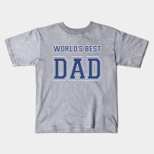 World's Best Dad Athletic Kids T-Shirt